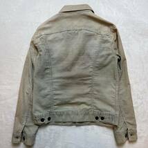 【希少/70s】M〜L相当 Levi's リーバイス コーデュロイ ジャケット ボロ フェード ベージュ 38サイズ USA製 サンフェード ヴィンテージ_画像2