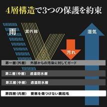 プレオ バン L275B L285B RV1 RV2 対応 プレミアムボディカバー 車カバー Sサイズ 裏起毛 厚手4層構造 高級オックス 強力ゴムで簡単装着_画像5