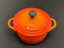 未使用 保管品 LE CREUSET ル・クルーゼ ミニココット 2色 セット 両手鍋_画像6