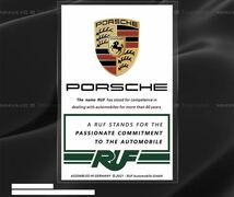 Porsche ポルシェ　RUF JDMステッカー　高品質_画像3