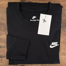 新品未使用 ナイキ ロンT 黒 XLサイズ 2枚セット ワンポイント 刺繍 国内正規品 男女兼用 NIKE ブラック 長袖 Tシャツ AR5194 タグ付_画像10