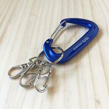 新品 BEAMS Carabiner Keyholder ビームス カラビナキーホルダー 12KN アルミニウム合金 EDC OUTDDOR ハンモック クライミング レスキュー_画像2