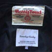 売切！ 別注 Harris Tweed SEVENDAYS=SUNDAY MA-1 type Wool Blouson ハリスツイード セブンデイズサンデイ エムエーワン型 ウールブルゾン_画像3