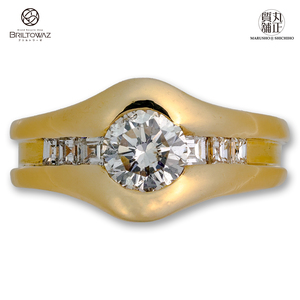 K18 ダイヤモンド デザインリング 0.60ct(LDH) 0.26ct 7.2g 11号 レディース 指輪 ジュエリー【送料無料】(M212110s)