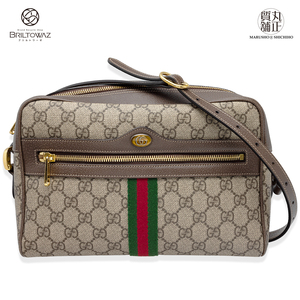 グッチ オフィディア ショルダーバッグ GGスプリーム/レザー ベージュ/エボニー レディース 517080 斜め掛け GUCCI （M211935h）