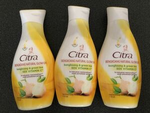 送料込み！バリ島（新品）Citra チトラ　ハンド&ボディローション　ブンコアン&グリーンティー　110ml 3本