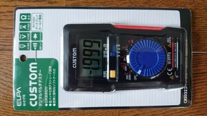 【未使用】ELPA 朝日電器 CUSTOM デジタルマルチテスター M-01FB