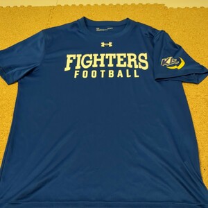 【非売品】 関西学院大学アメフト部FIGHTERS　選手支給Tシャツ LGアンダーアーマー UA 