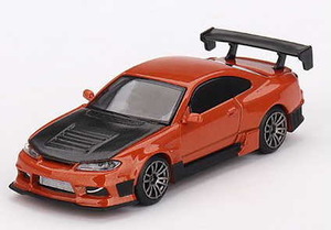 1/64 MINI-GT 日産 シルビア S15 D-MAX メタリックオレンジ (右ハンドル)【581】