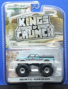 1/64 グリーンライト Playin for Keeps - 1990 GMC S-15 モンスタートラック（Kings of Crunch Series 14）