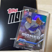 1円スタート 大谷翔平 ドジャース topps now 2023 レインボーフォイル版 Shohei Ohtani_画像1