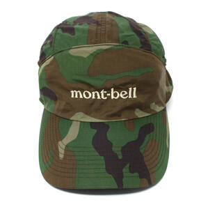 ￠極美品 MONT-BELL モンベル 1108826 ナイロン 迷彩 カモワッチキャップ