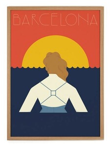 HUMAN EMPIRE | BARCELONA POSTER | ポスター (50x70cm)【北欧 雑貨 イラスト ポスター インテリア】