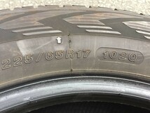 ◇YOKOHAMA スタッドレスタイヤ iceGUARD 225/65R17 2017年 残り溝約7.8mm　エグレあり◇_画像2