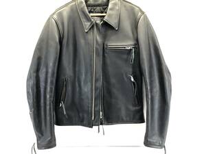 *KADOYA K*s leather jacket K'sPRODUCT KQXVS-047 single cow leather USED*