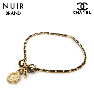  Chanel CHANEL колье medali on стразы Gold 