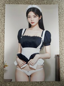１円スタート匿名　A4ポスターセクシー美女　アートn92