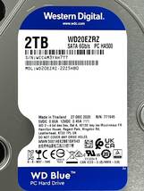 【送料無料】　★ 2TB ★　WD Blue　/　WD20EZRZ　【使用時間：1257ｈ】2020年製　良品　3.5インチ内蔵HDD　Western Digital Blue　SATA_画像3