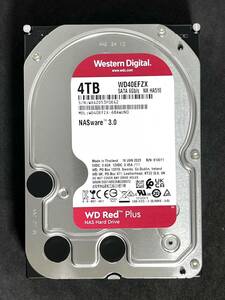 【送料無料】　★ 4TB ★ WD RED Plus　/　WD40EFZX 【使用時間：321ｈ】2023年製　稼働極少　Western Digital RED Plus 3.5インチ内蔵HDD