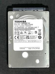 【送料無料】 ★ 1TB ★　TOSHIBA　/　MQ04ABF100　【使用時間：13ｈ】　2023年製　新品同様　2.5インチ 内蔵HDD　7mm厚/SATA　東芝　