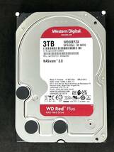 【送料無料】 3個セット　★ 3TB ★　WD Red Plus / WD30EFZX　【使用時間：53ｈ＆32ｈ＆7ｈ】 2021年製_画像5