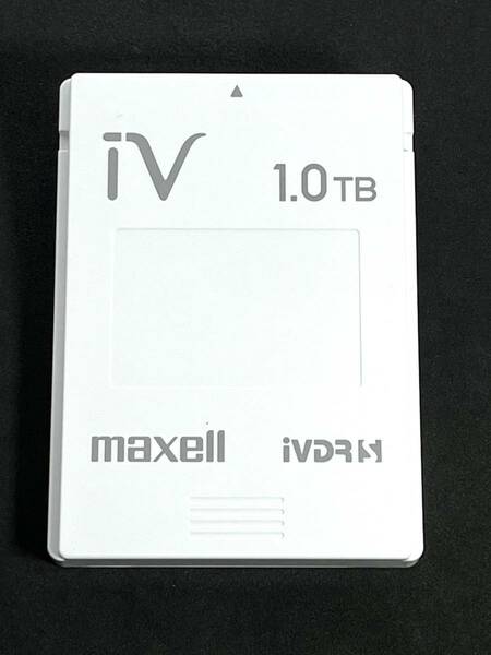 ★送料無料★　1TB　iVDR-S　カセットハードディスク　マクセル/maxell　ホワイト　1TB　HDD　アイヴィ　動作品　M-VDRS IVDRS Wooo対応 ①
