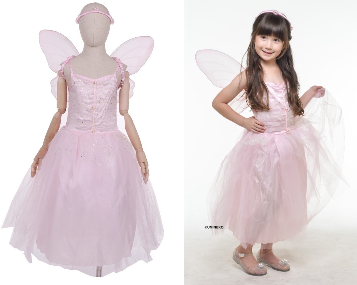 訳あり フェアリー 羽 蝶々 子供大人 コスプレ 3点セット　ハロウィン ピンク 訳あり フェアリー 羽 蝶々 子供大人 コスプレ 3点セット