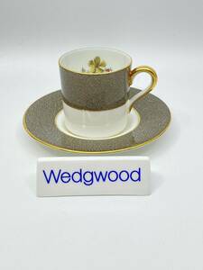 ＊レア＊ WEDGWOOD ウェッジウッド ＊RARE＊ ELAINE Coffee Cup & Saucer イレーヌ エスプレッソ コーヒーカップ＆ソーサー W4241 *L737