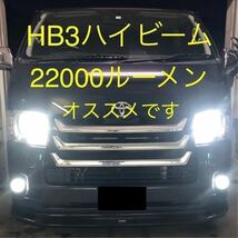 【最終価格】HB3　ハイエース　4型以降　20000ルーメン　ヘッドライト_画像1