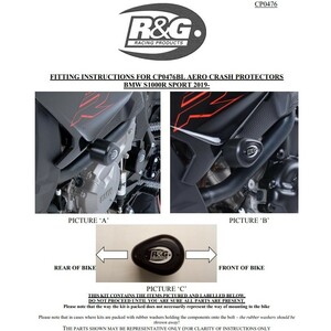 40%OFF★R&G クラッシュプロテクター フレームスライダー エンジンガードB S1000R 2017 2020 BMW CP0476BL