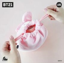 BT21 公式　TATA フェイスタイプポーチ　韓国　K-POP☆BTS 防弾少年団　V ブイ　ヴイ　テヒョン　巾着袋　FACE POUCH_画像5