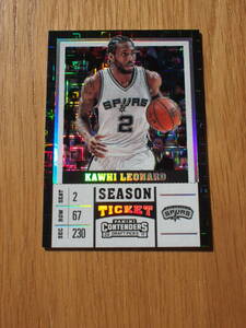 10枚限定 2017 PANINI CONTENDERS KAWHI LEONARD BASKETBALL カワイ・レナード NBA 直筆サイン