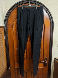 TAKEO KIKUCHI 紺　ウール　カーゴパンツ　未使用品　日本製　タケオキクチ　