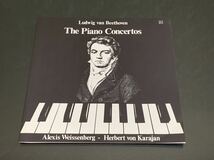 C21 BEETHOVEN ベートーベン　The Piano Concertos KARAJAN カラヤン　レコード４枚組　クラシック音楽　ピアノ　_画像3