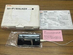 D226 美品　au Wi-Fi WALKER DATA08W ポケットWi-Fi CDMA HWD08 WiFi データ通信端末