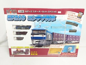 ■美品 動作品 KATO Nゲージ 10-028 スターターセット スペシャル EF210 コンテナ列車 鉄道模型■