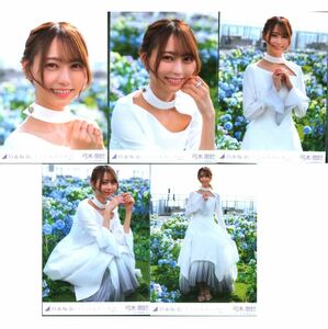 1/6［53］乃木坂46 公式グッズ　生写真 5種コンプ　5枚　ヨリチュウヒキ　座り　レア　弓木奈於 ここにはないもの 選抜Ver. 5種コンプ