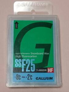 GALLIUM SSF25 ガリウム フッ素高含有 HF 滑走ワックス BLUE スノーボード スキー スノボ ホットワックス -8℃～-2℃ 50g