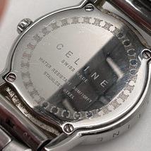 【Y-6】　CELINE　セリーヌ　レディース　腕時計　トリオンフ　SS　シェル文字盤　純正革ベルト付　動作未確認_画像5