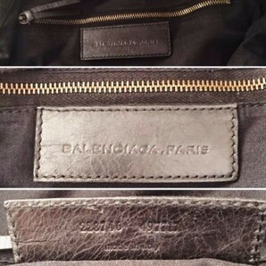 美品 BALENCIAGA バレンシアガ ビッグサイズ pompon ショルダー バッグ ハンドバッグ トートバッグ black ブラック 鞄 bagの画像3