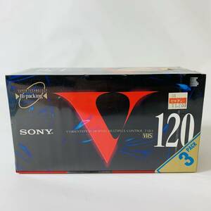 SONY T-120VB нераспечатанный товар VHS лента 3pacK*2400010309724