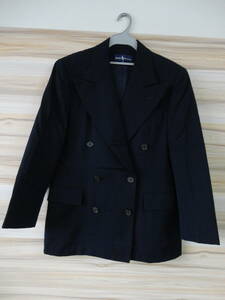 0422[ Honshu only free shipping ]RALPH LAUREN Ralph Lauren lady's outer jacket navy blue color 