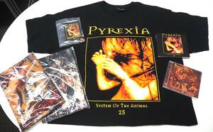【新品/未使用】海外輸入 バンド PYREXIA パイレクシア System of the Animal 25 Tシャツ＆CDセット