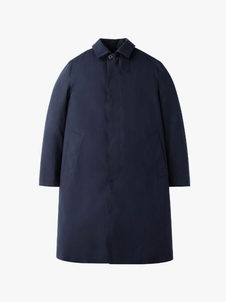 MACKINTOSH DUNKELD NAVY | DUNKELD ステンカラーコート ゴム引きコート 38 ネイビー 