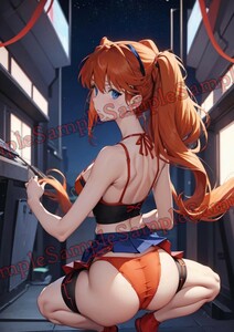 AN-525sa 新世紀エヴァンゲリオン アスカ・ラングレー 同人 ポスター A4 オリジナル アニメ anime 高品質 イラストアート セクシー 美少女