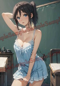 AN-590sa リズと青い鳥 傘木希美 同人 ポスター A4 オリジナル アニメ anime 特殊印刷 高品質 イラストアート セクシー 美少女