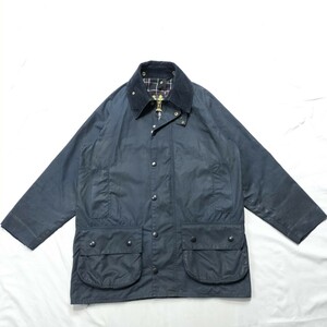 90s Barbour beaufort c38　ビンテージ　バブアー　ビューフォート　ネイビー　 3クラウン