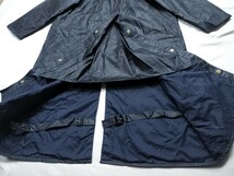 Deadstock 90s Barbour burghley c40 ネイビー　　　デッドストック　バブアー　バーレー　ステンカラーコート　_画像9