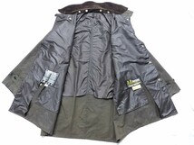 80s Barbour 3/4 coat c44 1986年　バブアー　スリークォーターコート_画像4