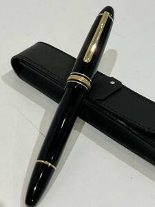 ☆MONTBLANC モンブラン マイスターシュテュック 万年筆 ペン先 14K レザーケース付MEISTERSTUCK 